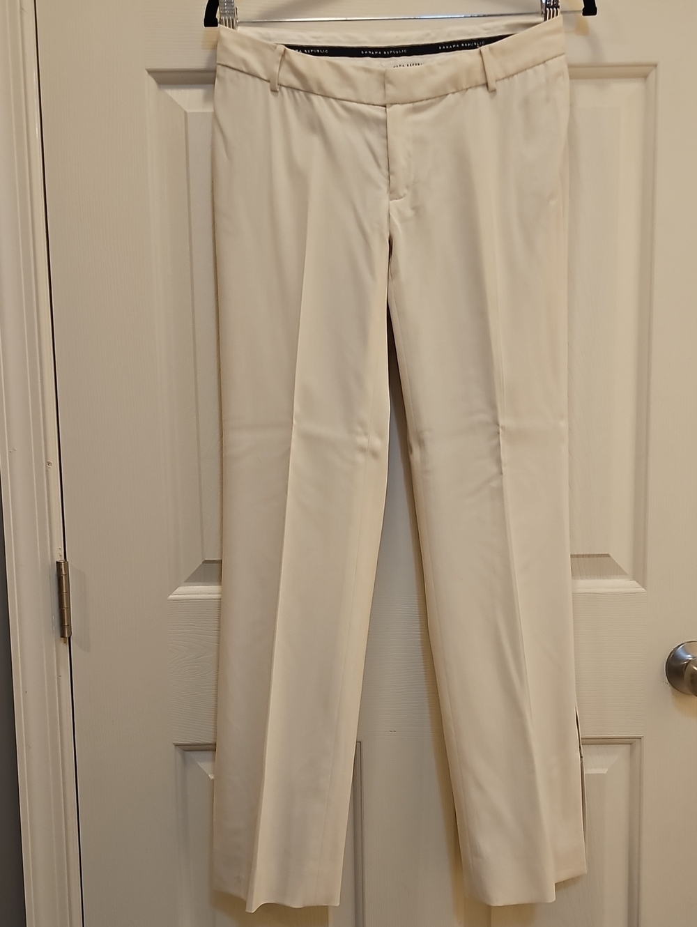 Banana Republic Size 2 Women's Cream Wool Blend Dress Trousers